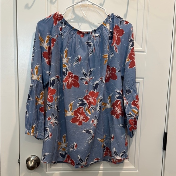 NY Collection Ruffled Blouse - Picture 4 of 4